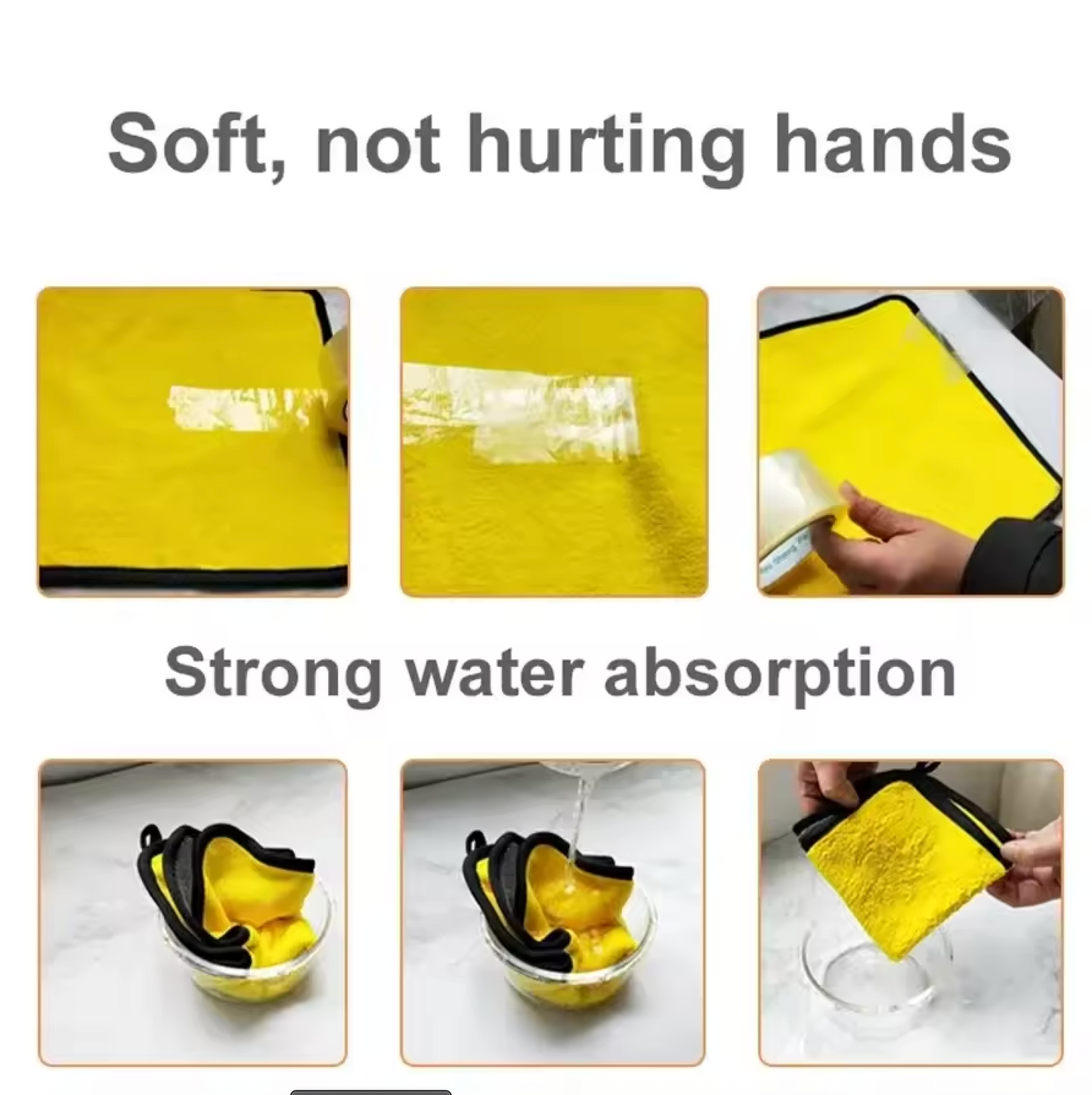 Chiffon microfibre ultra-absorbant